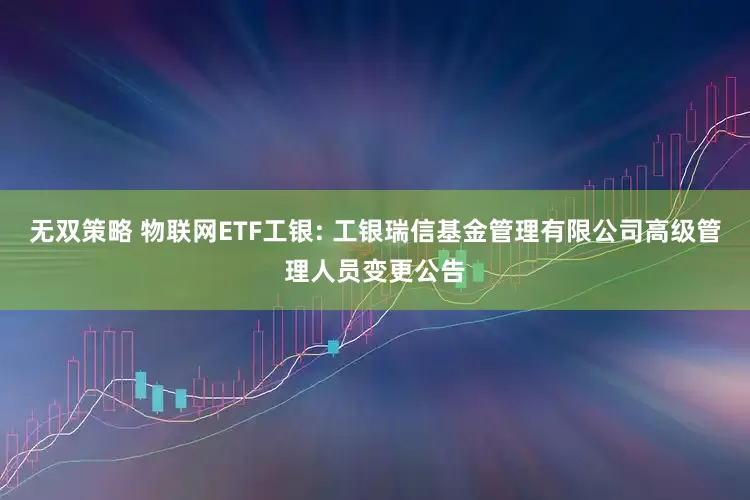 无双策略 物联网ETF工银: 工银瑞信基金管理有限公司高级管理人员变更公告